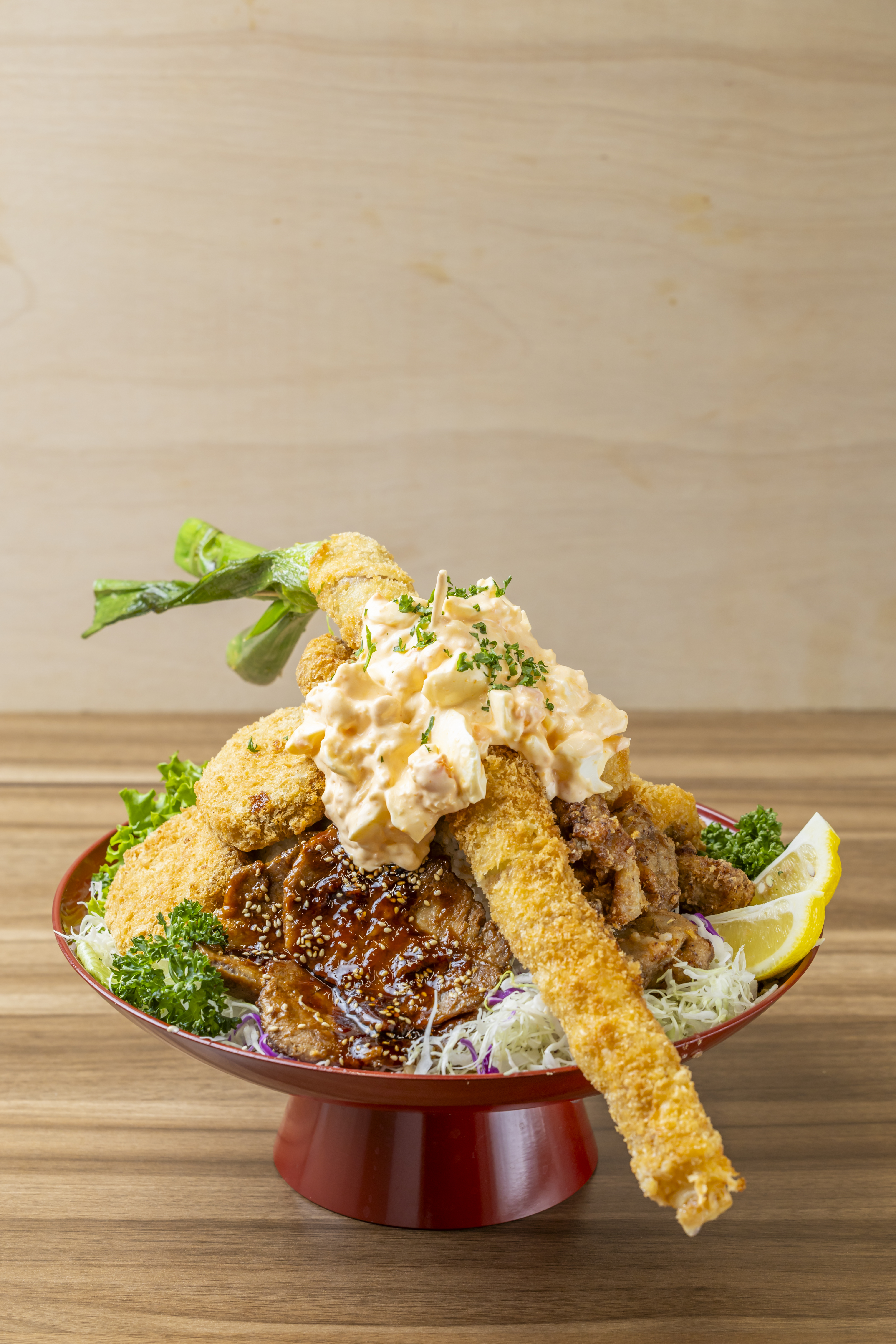 「デカ盛りトライアル／里の大山デカ盛りおがわ丼」